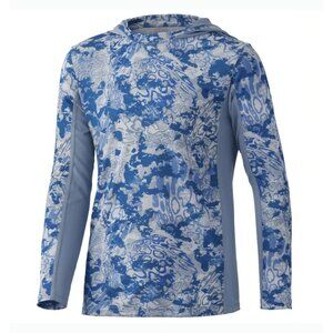 HUK Icon X Tide Change Hoodie - Youth Large - Tide Change Exuma